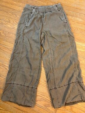 Free People Day’s End Pull-on Linen Pants - M